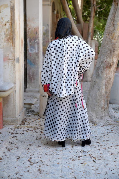 Crimson Rhythm short kimono