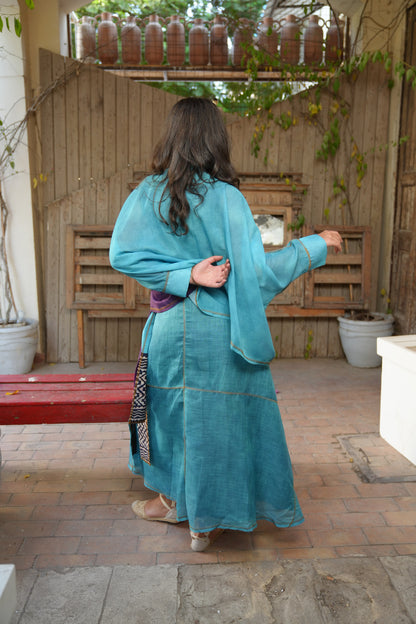 Indigo Palm skirt