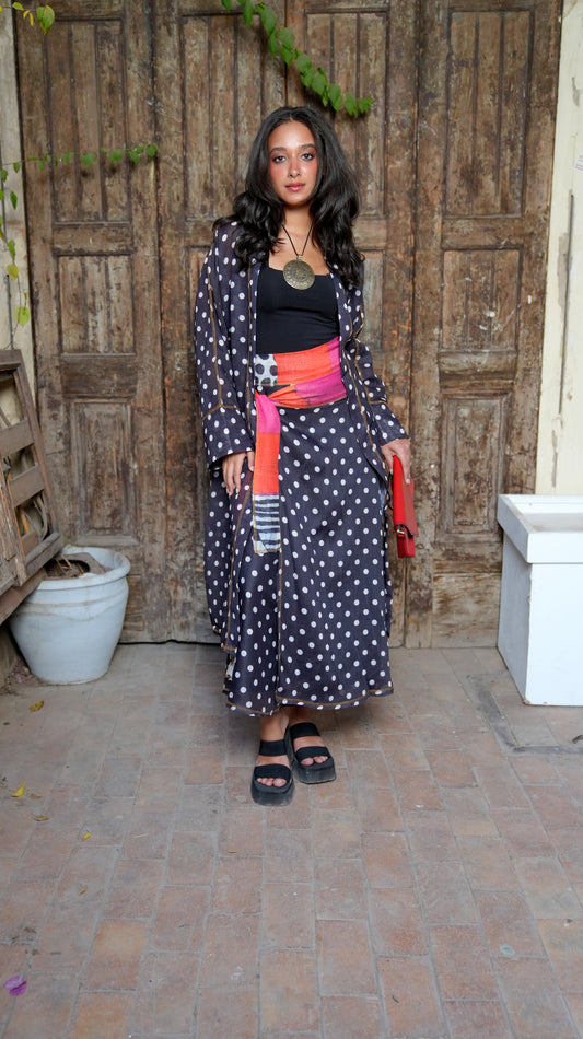 Moonlit Polka skirt